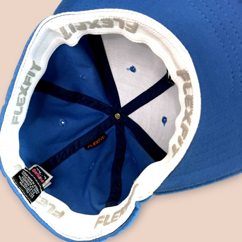 Volcom V Vintage Mens L/XL Full Stone Flexfit Baseball Cap Hat Blue Embroidered - Picture 6 of 10